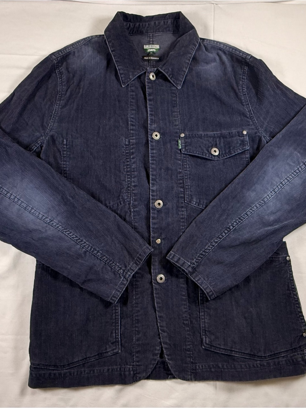 Paul Smith Navy Blue Corduroy Shirt Jacket